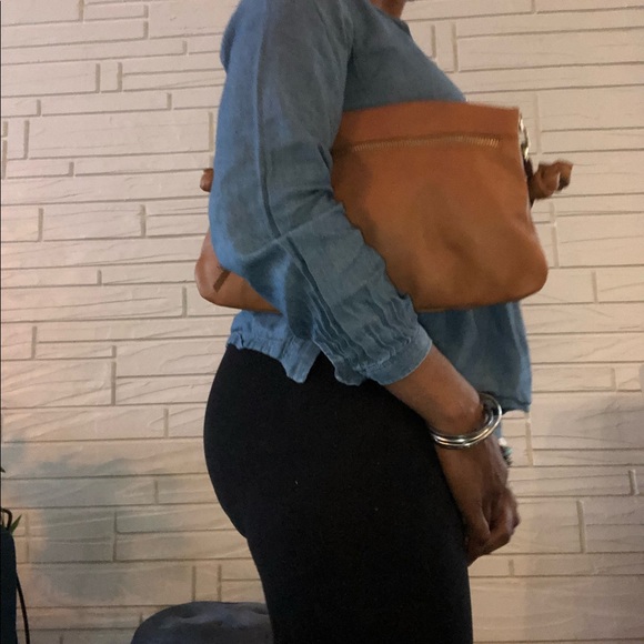 Pietro Satchel Hand made bag Made in NY since 1982. Color: Camel 💯 leather - Picture 6 of 7